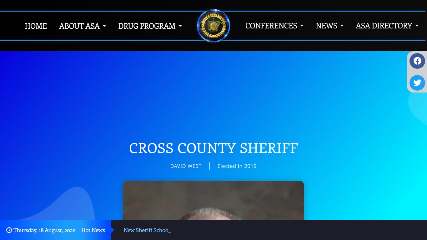 CROSS COUNTY SHERIFF – Arkansas Sheriff Association